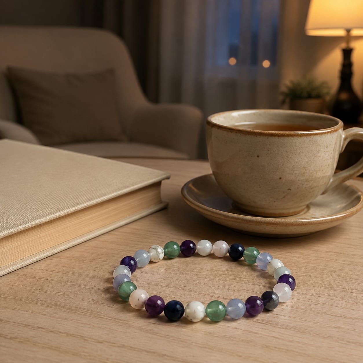 Reiki & Om–Blessed Evening Calm & Relaxation Bracelet - Image 8