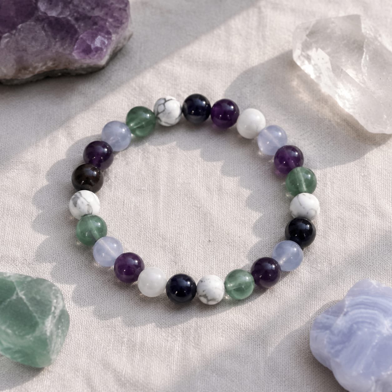 Reiki & Om–Blessed Evening Calm & Relaxation Bracelet - Image 7