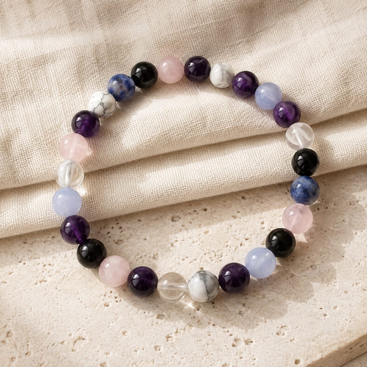 Reiki & Om–Blessed Calm & Emotional Harmony Bracelet - Image 2