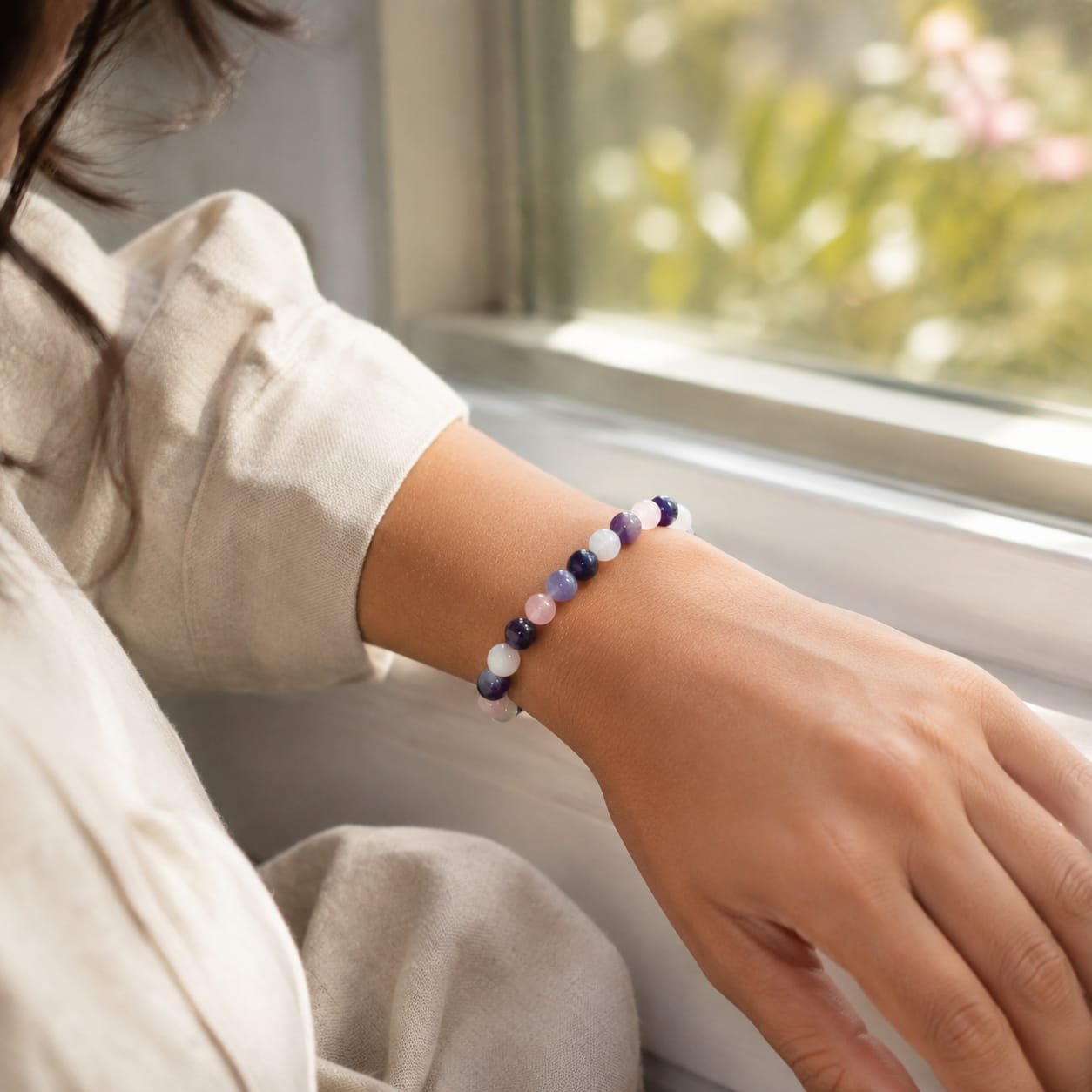 Reiki & Om–Blessed Calm & Emotional Harmony Bracelet - Image 6