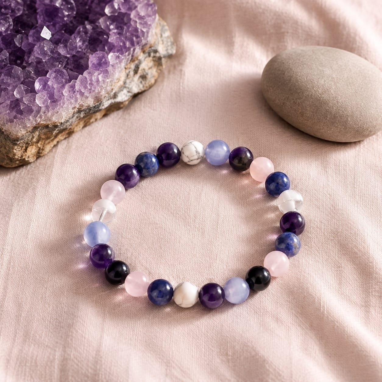 Reiki & Om–Blessed Calm & Emotional Harmony Bracelet