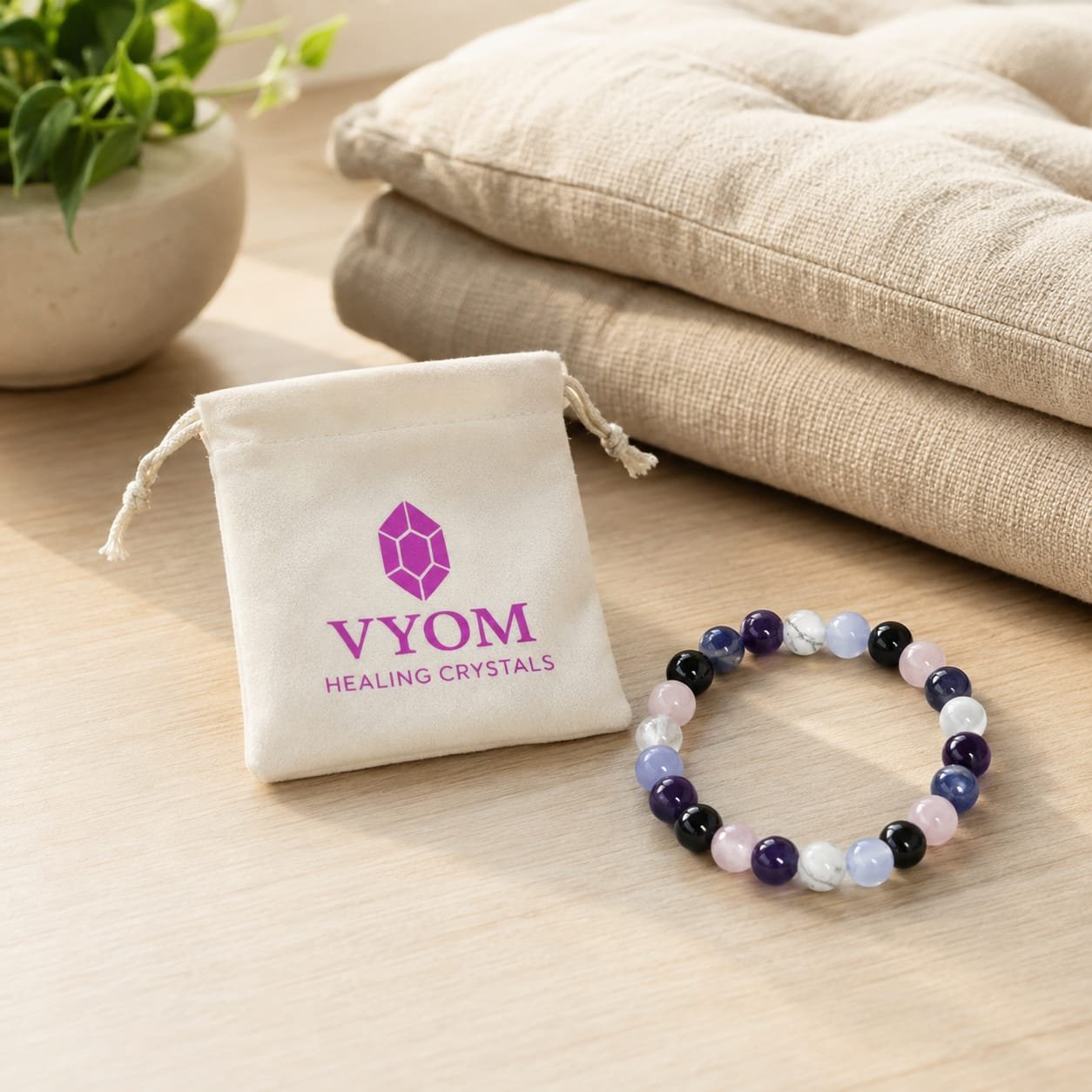 Reiki & Om–Blessed Calm & Emotional Harmony Bracelet - Image 4