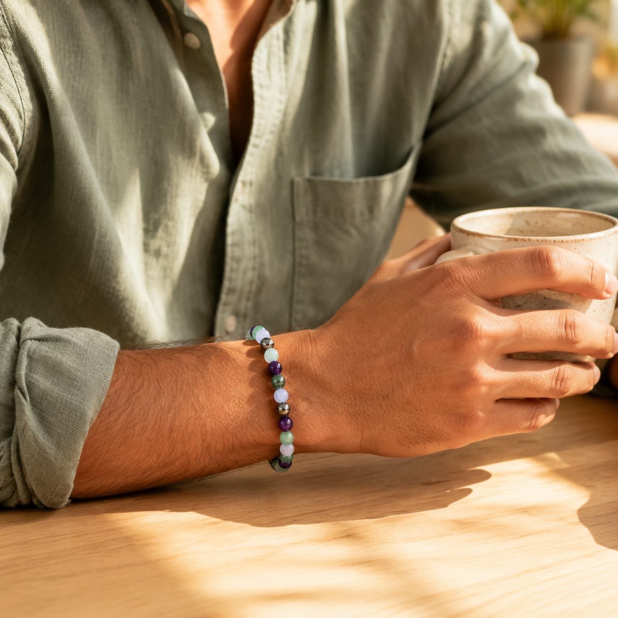 Reiki & Om–Blessed Calm, Focus & Comfort Bracelet - Image 5