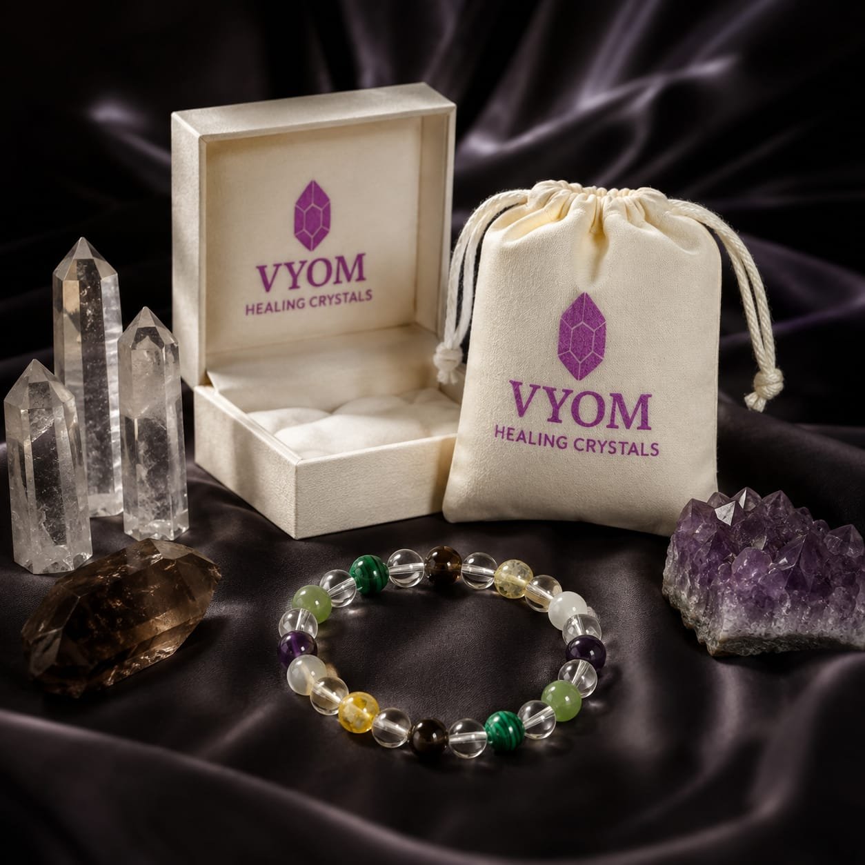 Reiki & Om–Blessed Study, Focus & Confidence Bracelet - Image 3