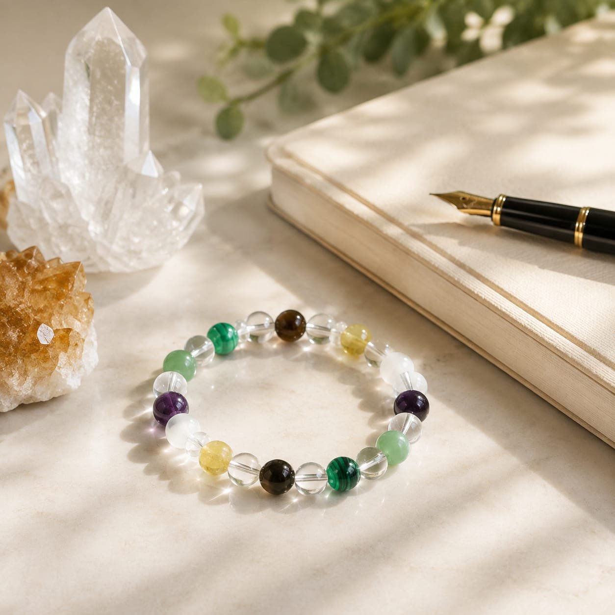 Reiki & Om–Blessed Study, Focus & Confidence Bracelet - Image 2