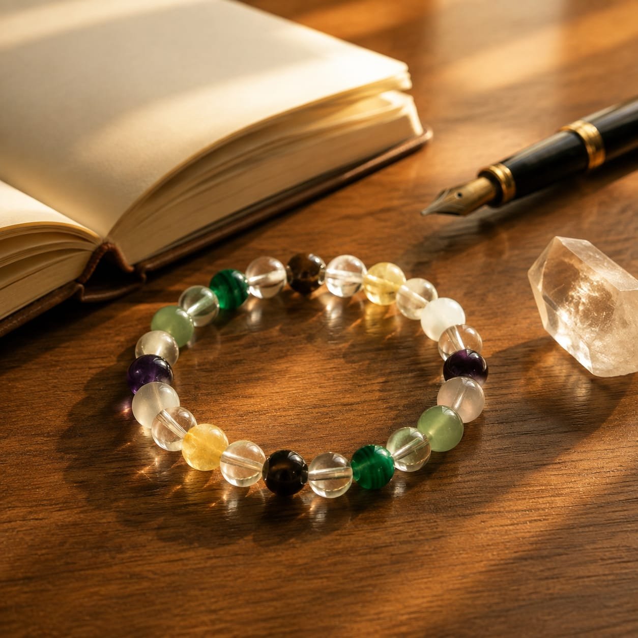 Reiki & Om–Blessed Study, Focus & Confidence Bracelet - Image 7