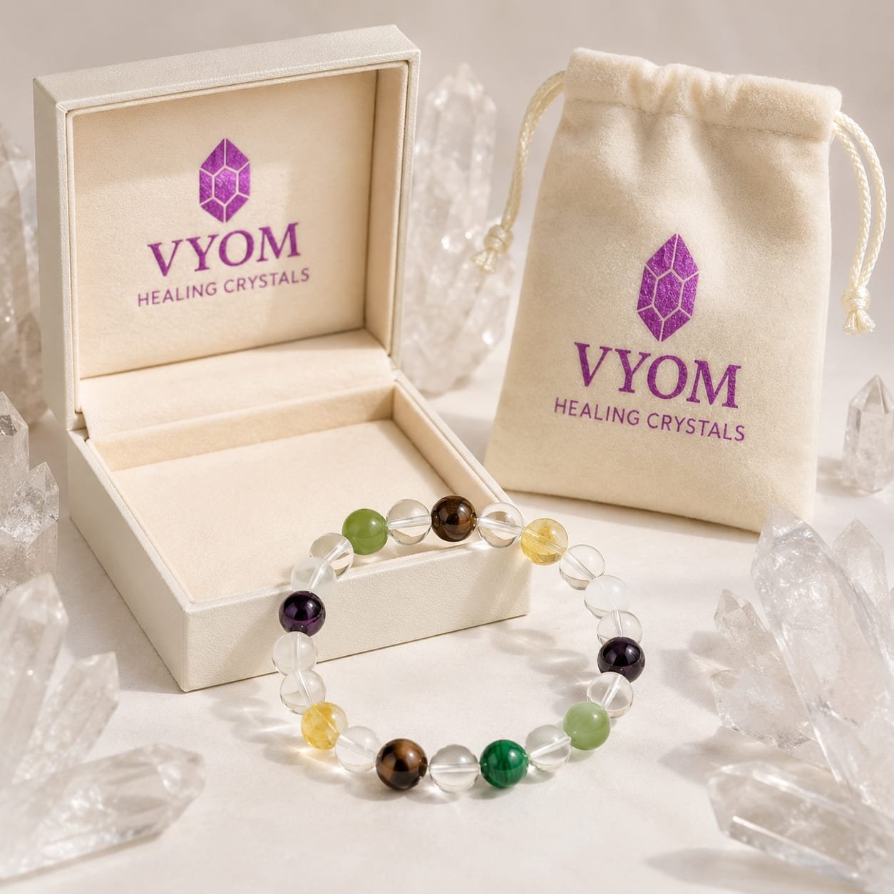 Reiki & Om–Blessed Study, Focus & Confidence Bracelet - Image 4