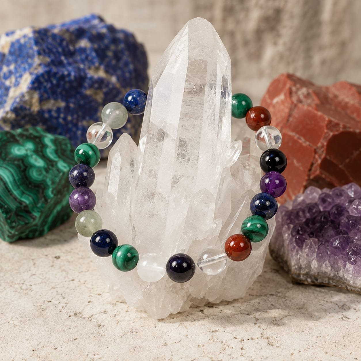 Reiki & Om–Blessed Strength, Courage & Hope Bracelet - Image 2