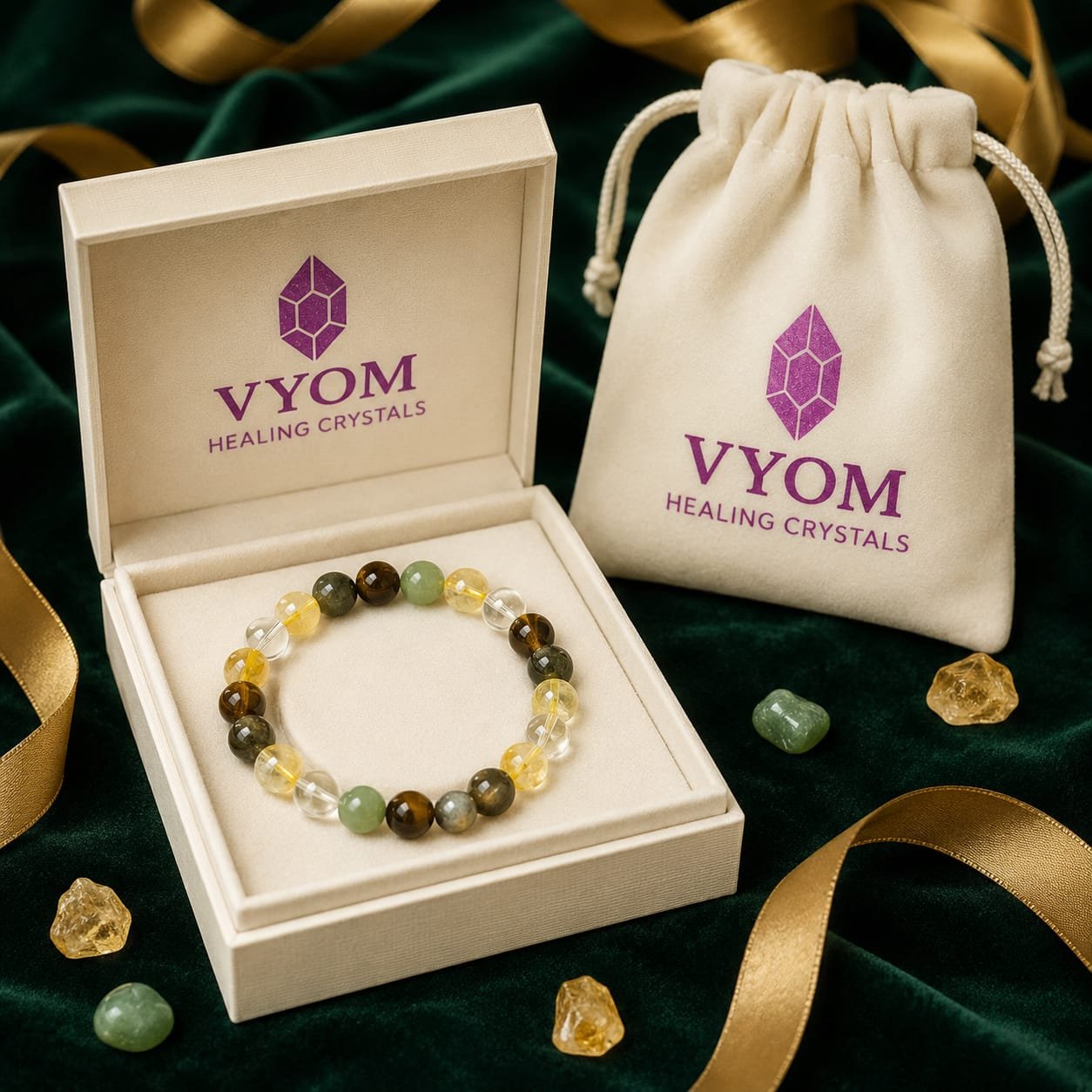 Reiki & Om–Blessed Prosperity & Abundance Bracelet - Image 3