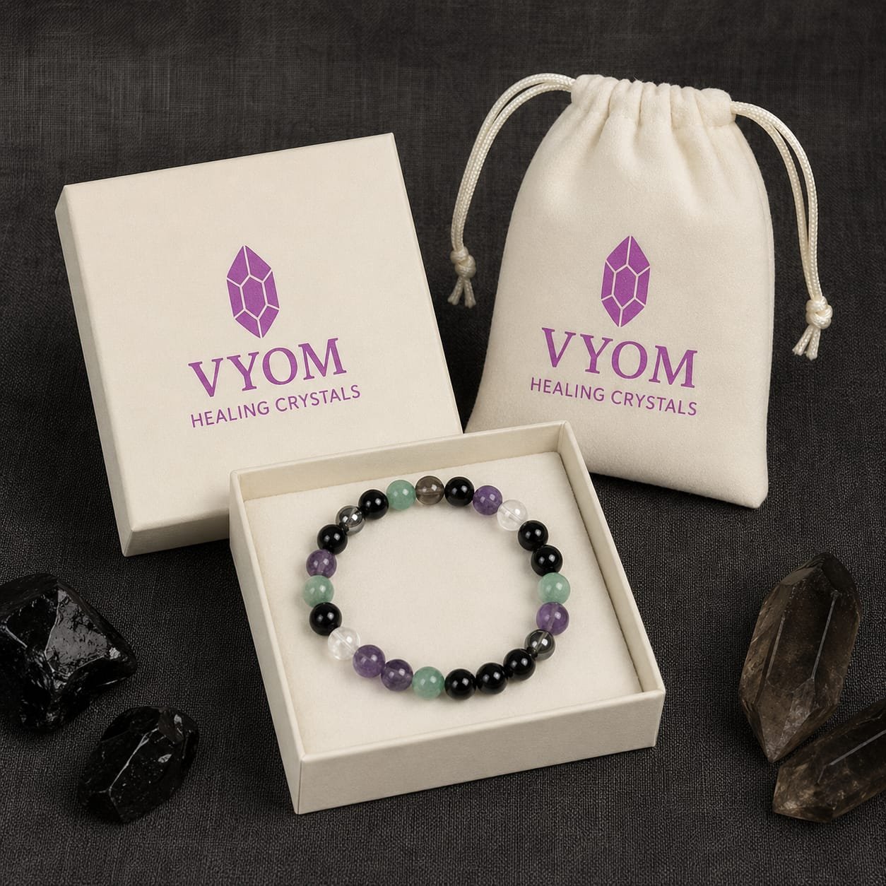 Reiki & Om–Blessed Grounding & Spiritual Protection Bracelet - Image 2