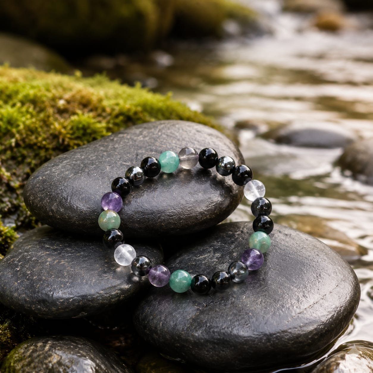 Reiki & Om–Blessed Grounding & Spiritual Protection Bracelet - Image 5