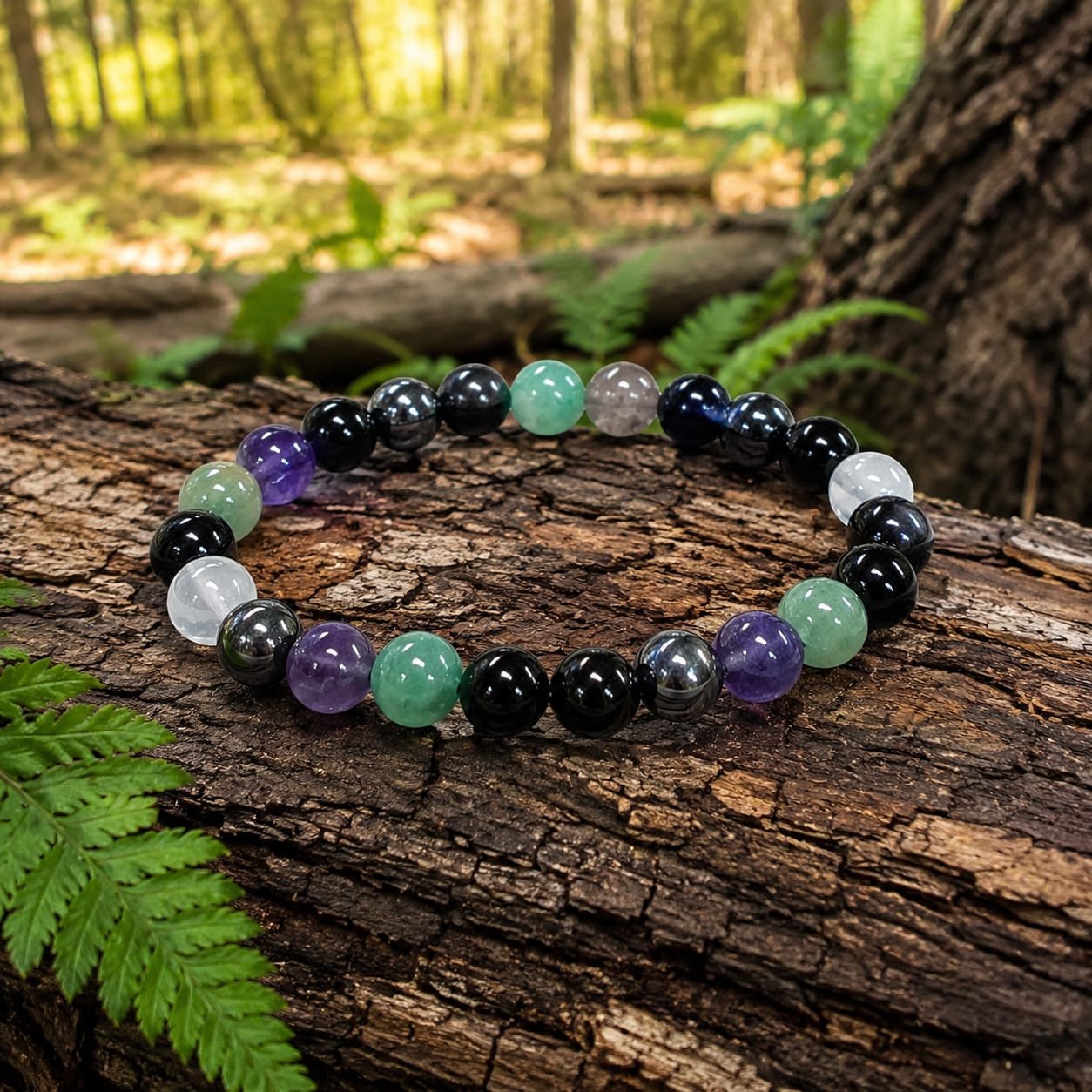 Reiki & Om–Blessed Grounding & Spiritual Protection Bracelet - Image 3