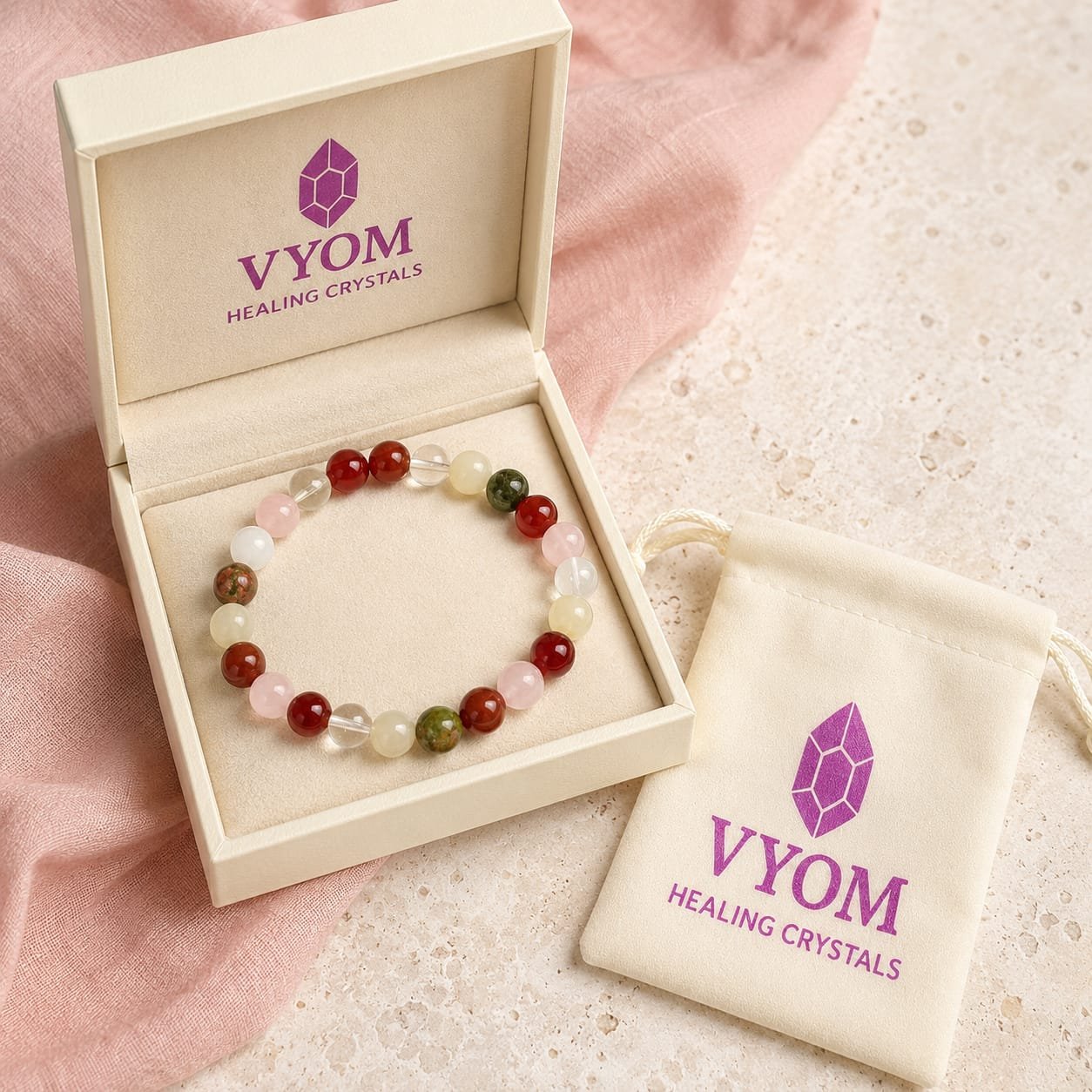 Reiki & Om–Blessed New Beginnings & Nurturing Bracelet - Image 2